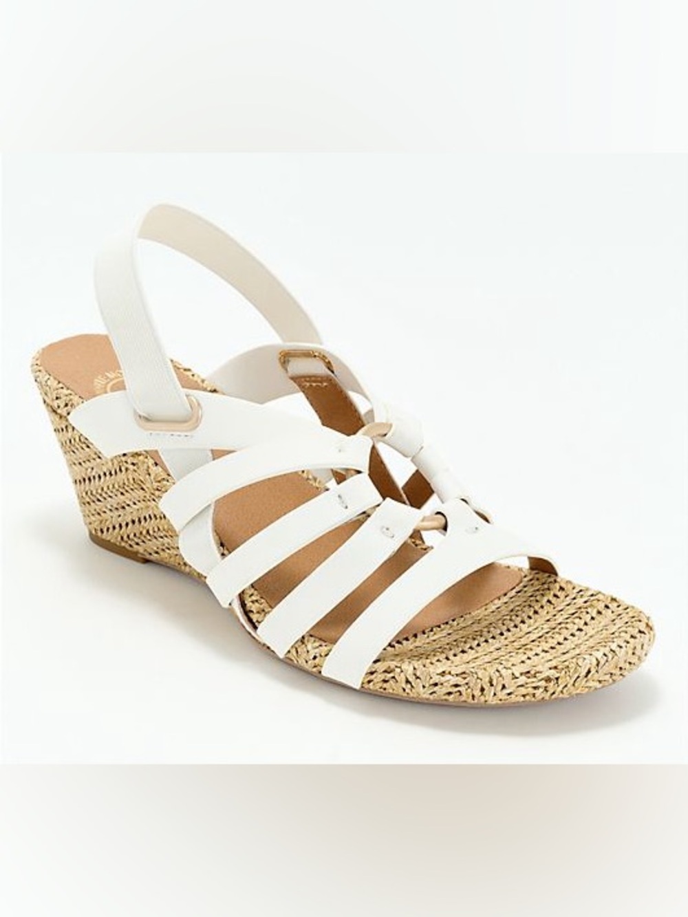White Mountain Women's Ataps Round Toe Wedge Sandals Size 8